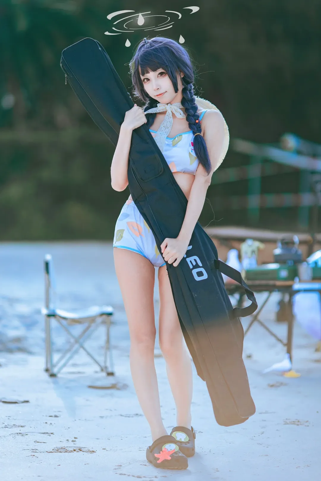 [Miyu (Swimsuit) cosplay] Blue Archive: Refreshing Summer Seaside Fishing Experience Sharing - Image 5