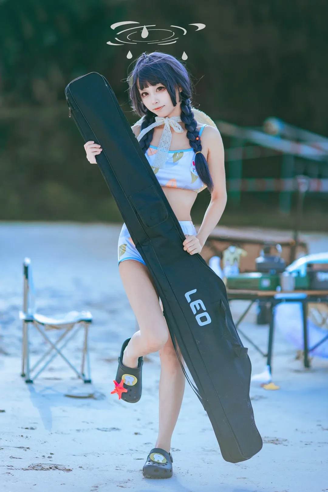 [Miyu (Swimsuit) cosplay] Blue Archive: Refreshing Summer Seaside Fishing Experience Sharing - Image 6