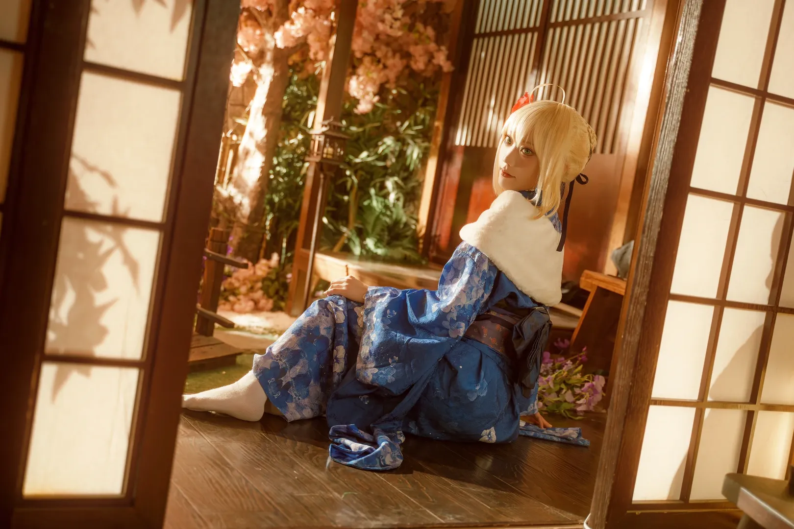 【阿尔托莉雅cos】Fate中的蓝色晨曦与和风记忆 - 第 3 张