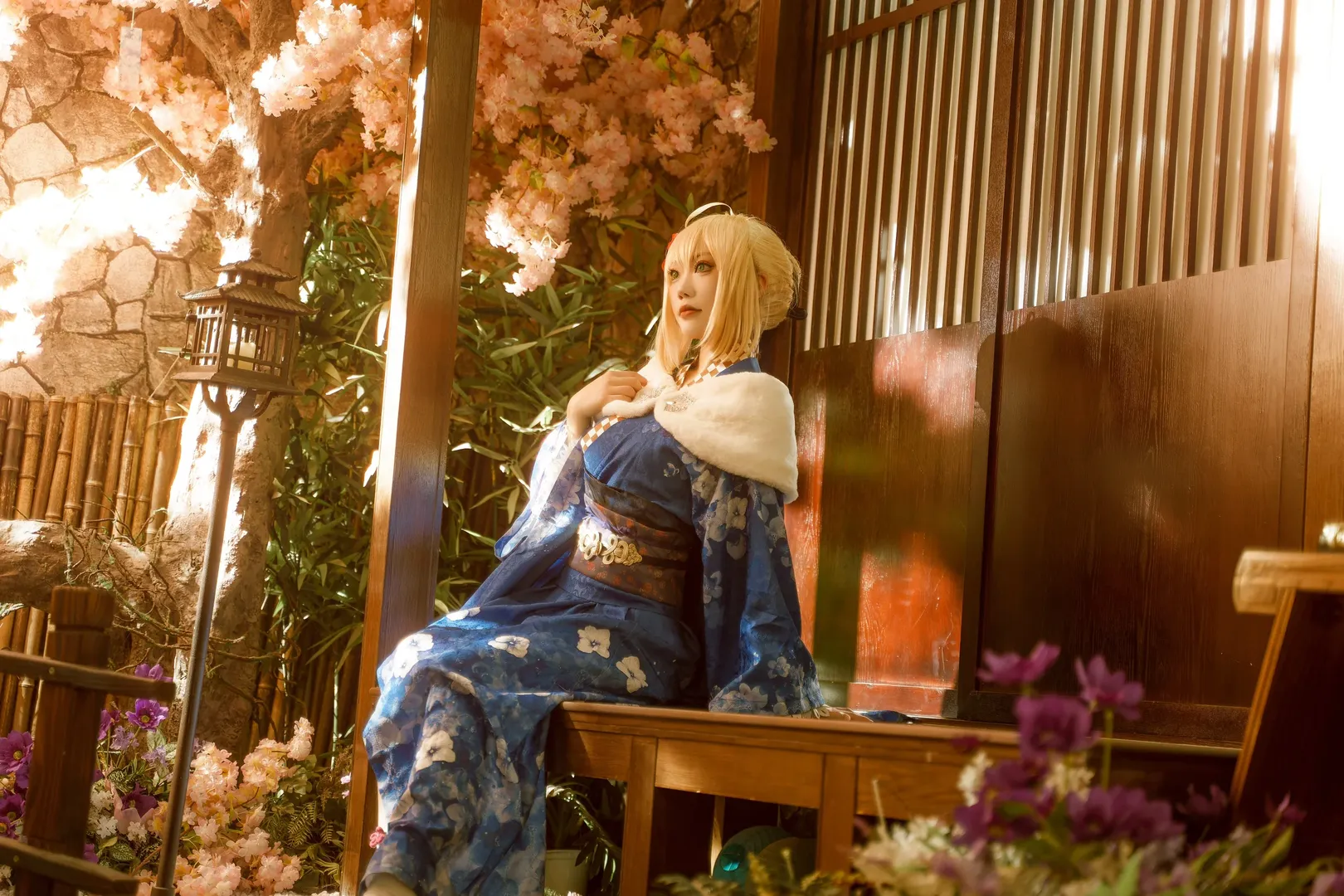 【阿尔托莉雅cos】Fate中的蓝色晨曦与和风记忆 - 第 4 张