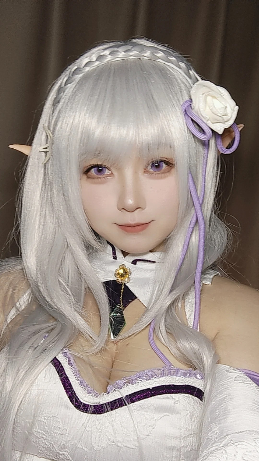 【爱蜜莉雅cos】re0 从零开始的异世界生活，银白与紫色的精灵视觉呈现 - 第 1 张