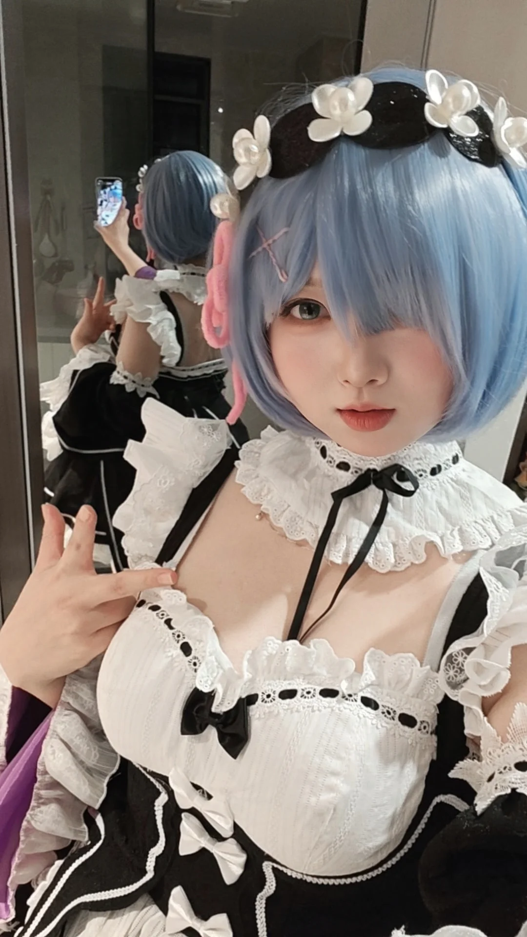 【蕾姆cos】从零开始的异世界生活，变身可爱的女仆啦 - 第 2 张