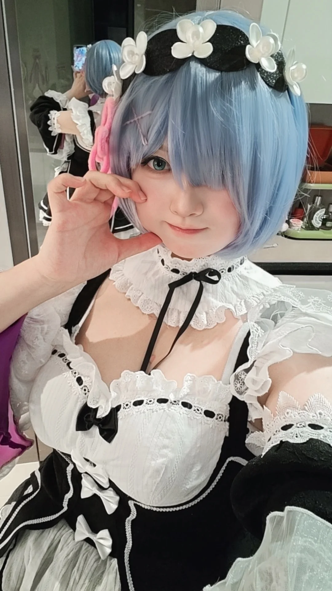【蕾姆cos】从零开始的异世界生活，变身可爱的女仆啦 - 第 3 张