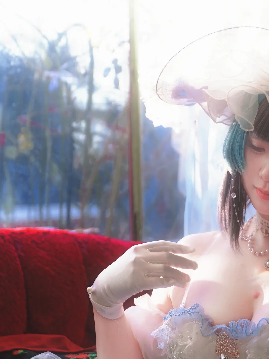 【柴郡cos】碧蓝航线花嫁，洛可可风的午后光影 - 第 1 张