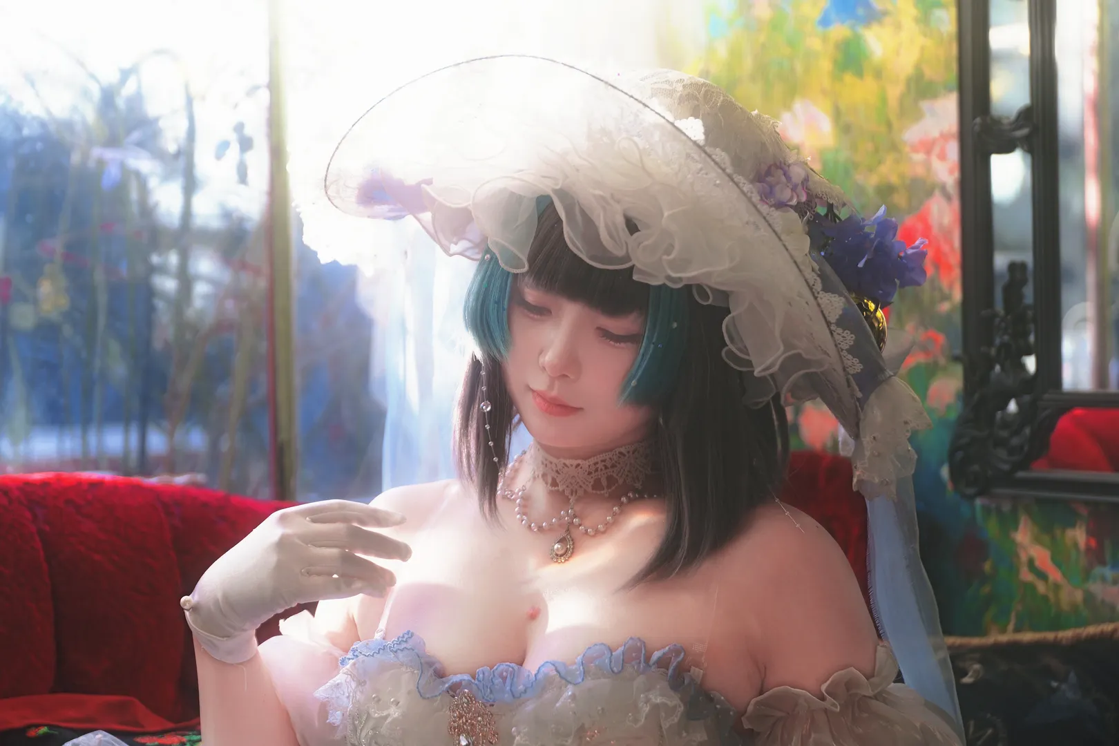 【柴郡cos】碧蓝航线花嫁，洛可可风的午后光影