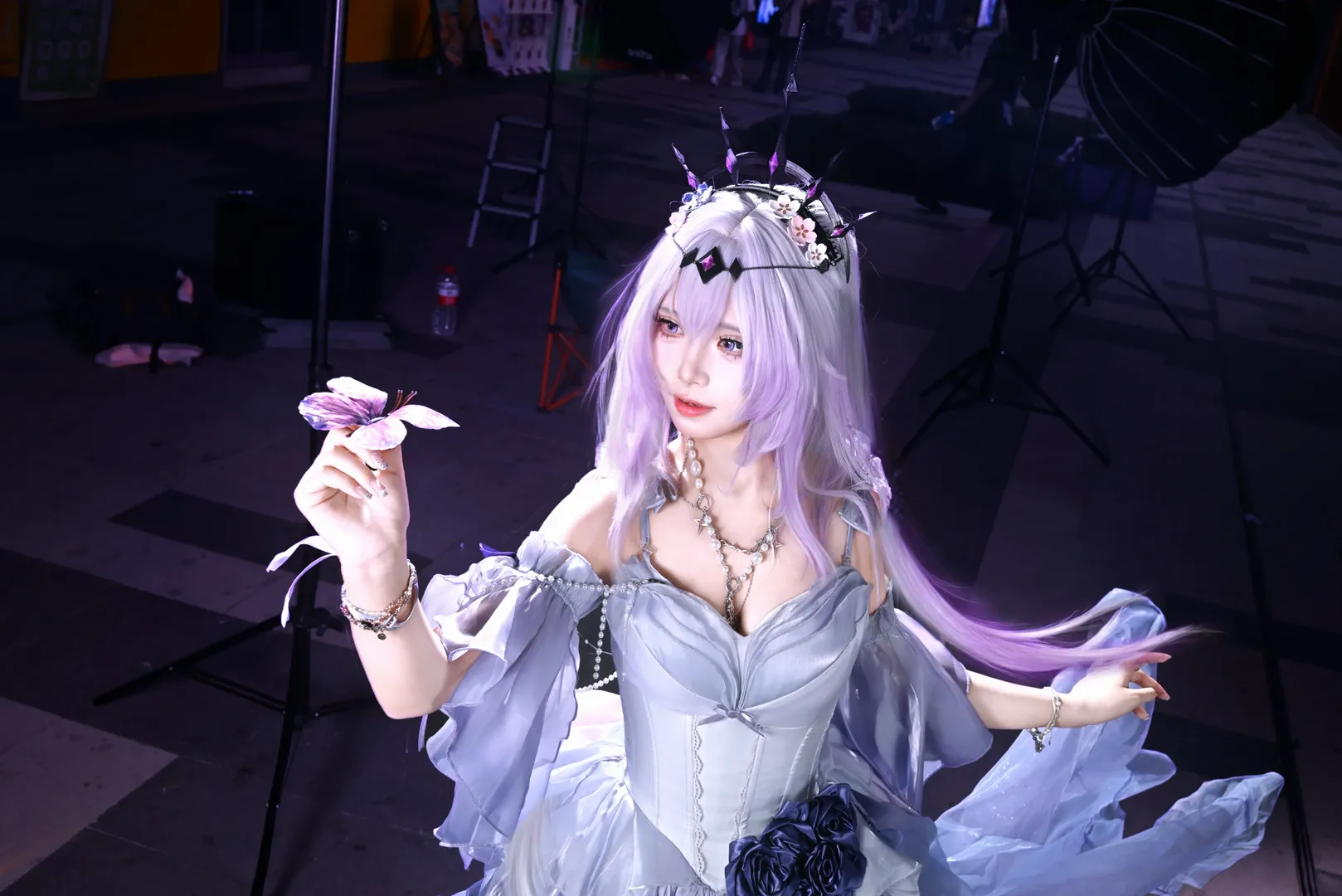 【遐蝶cos】崩坏星穹铁道下的死荫侍女礼服自搭分享 - 第 3 张