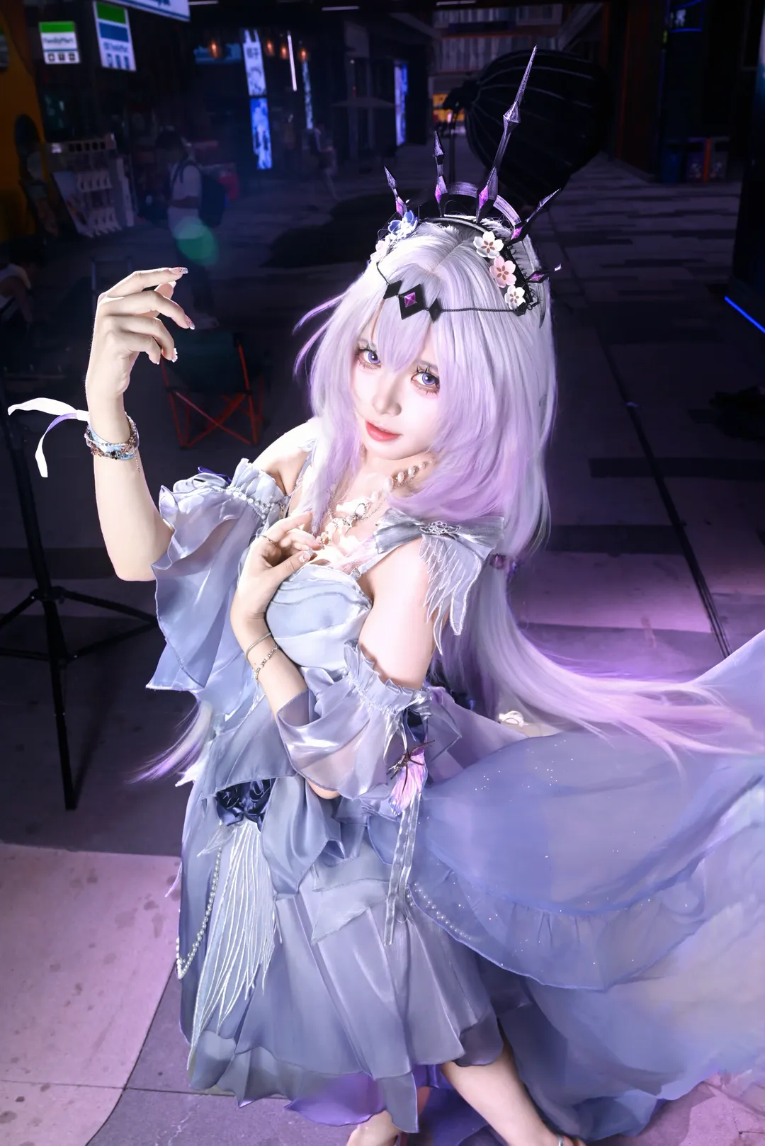 【遐蝶cos】崩坏星穹铁道下的死荫侍女礼服自搭分享 - 第 4 张