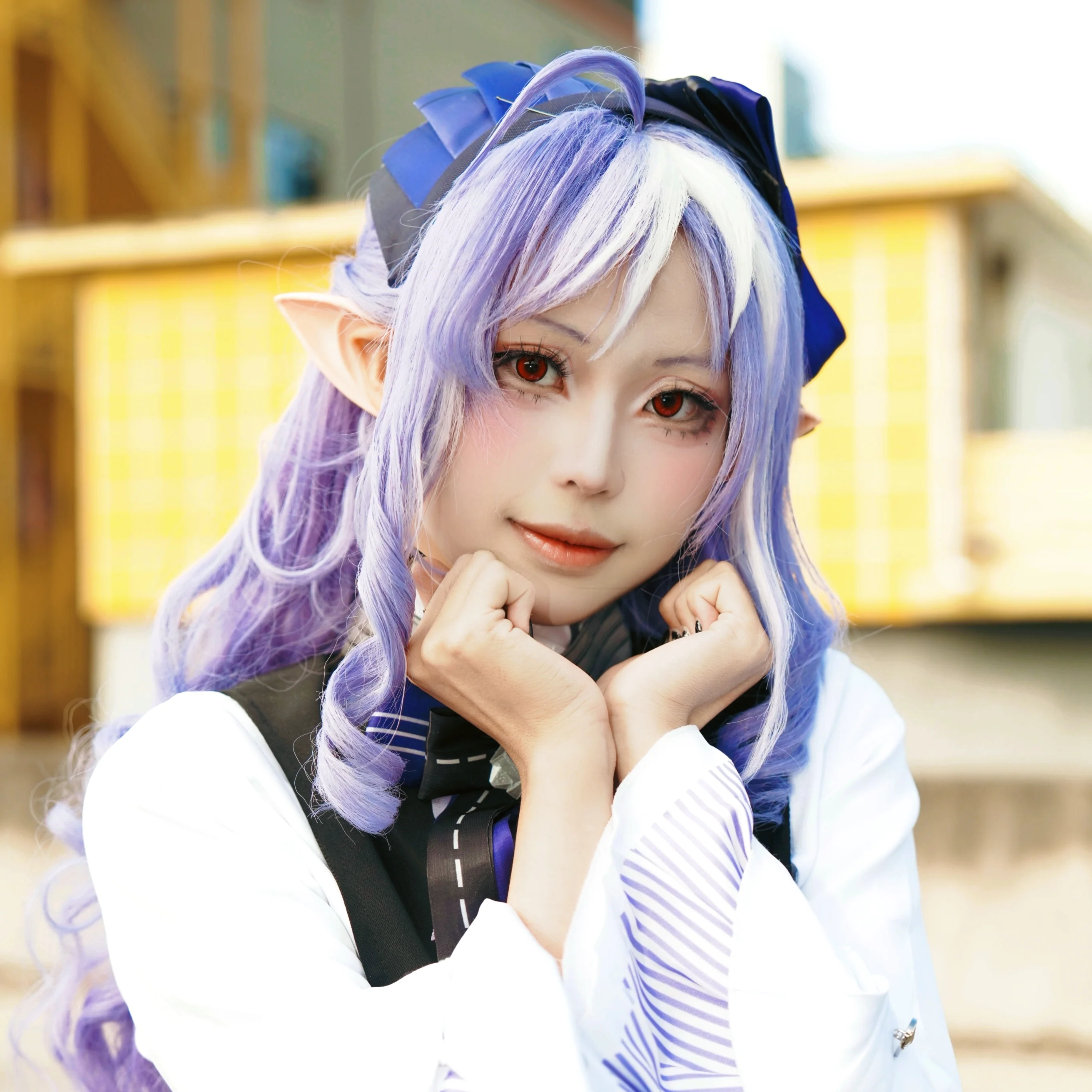【薇薇安cos】绝区零的精灵少女，自然光影下的表情包合集