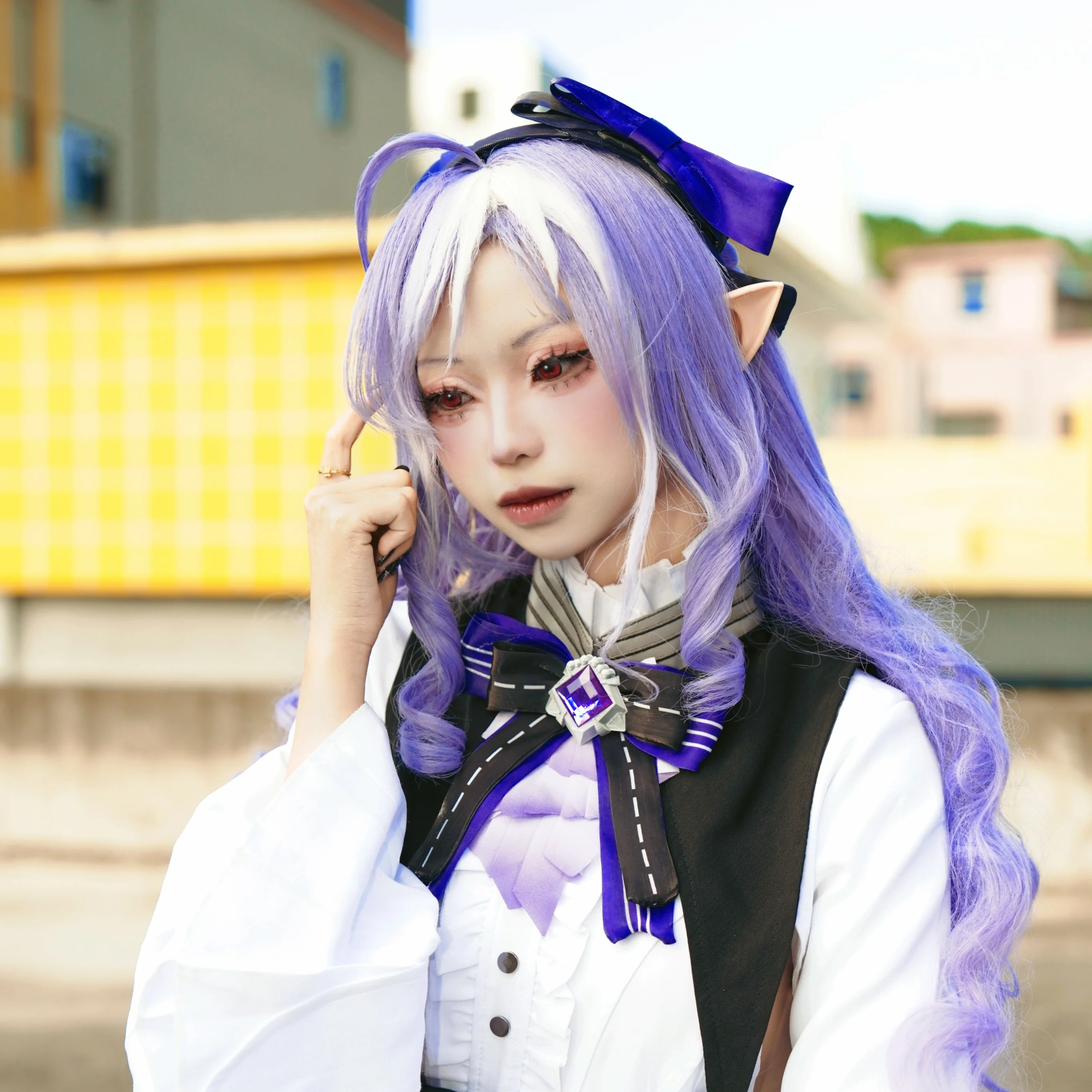 【薇薇安cos】绝区零的精灵少女，自然光影下的表情包合集 - 第 4 张