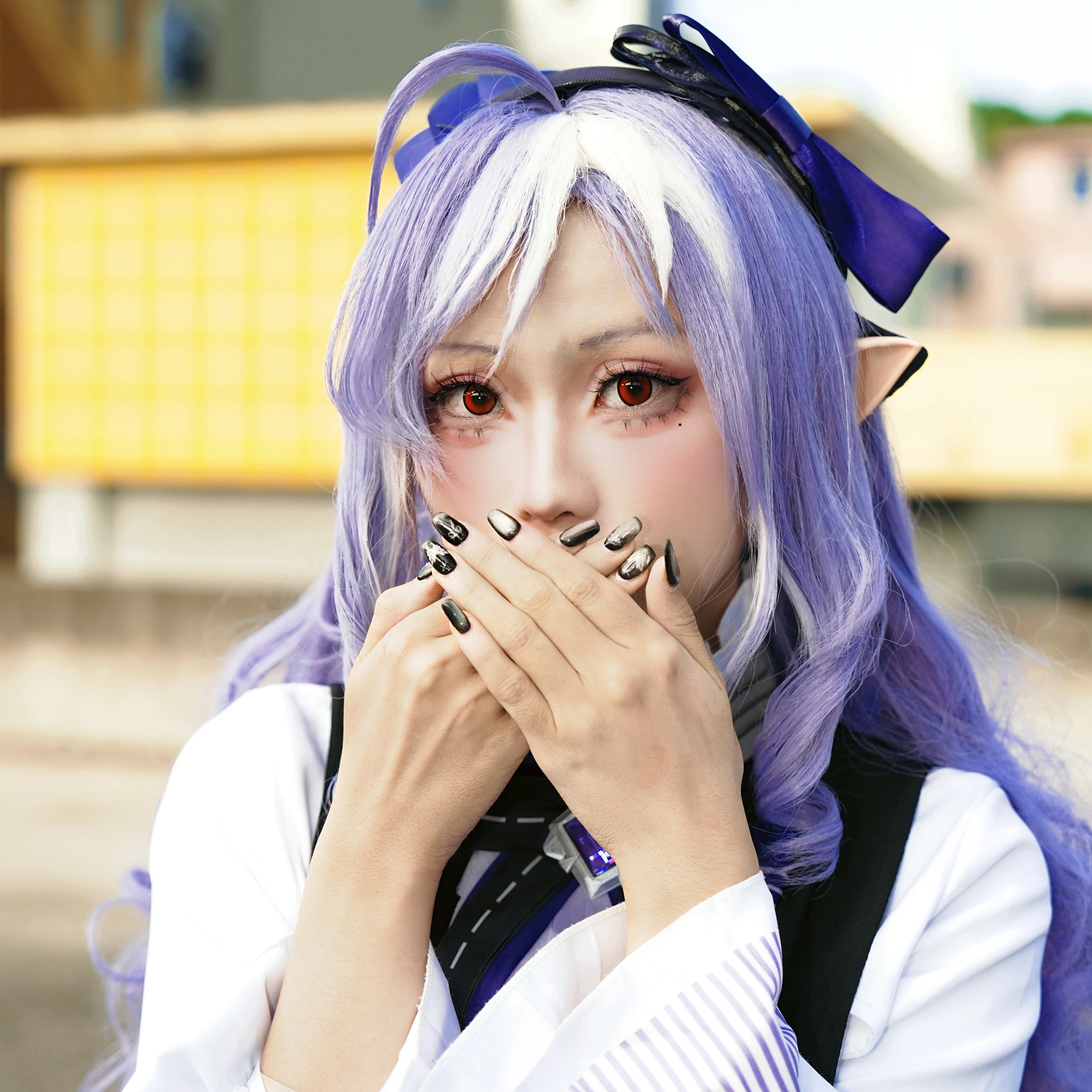 【薇薇安cos】绝区零的精灵少女，自然光影下的表情包合集 - 第 5 张