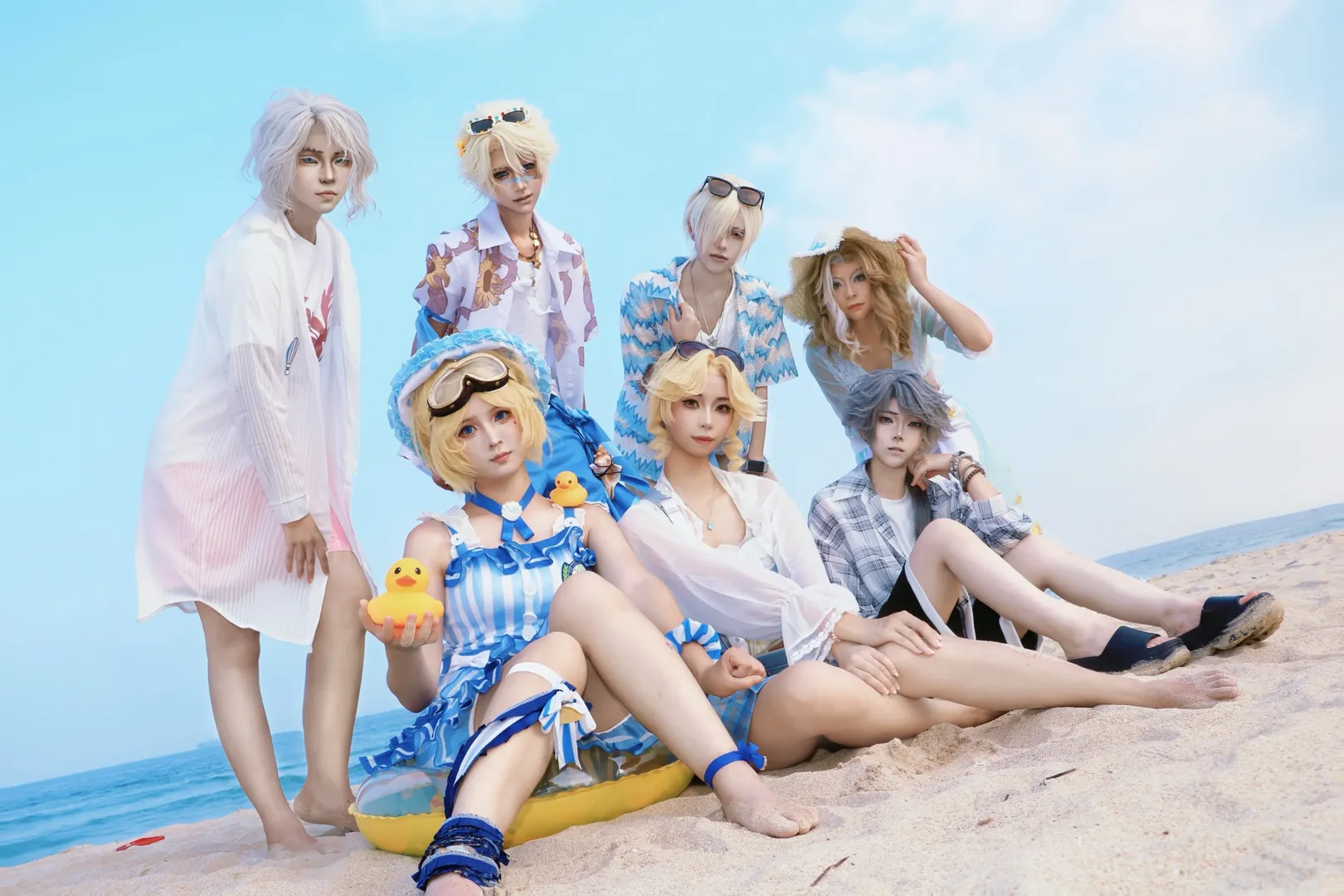 【第五人格】大鹏西涌的夏日团建，记录蓝白系海边群像 - 第 1 张