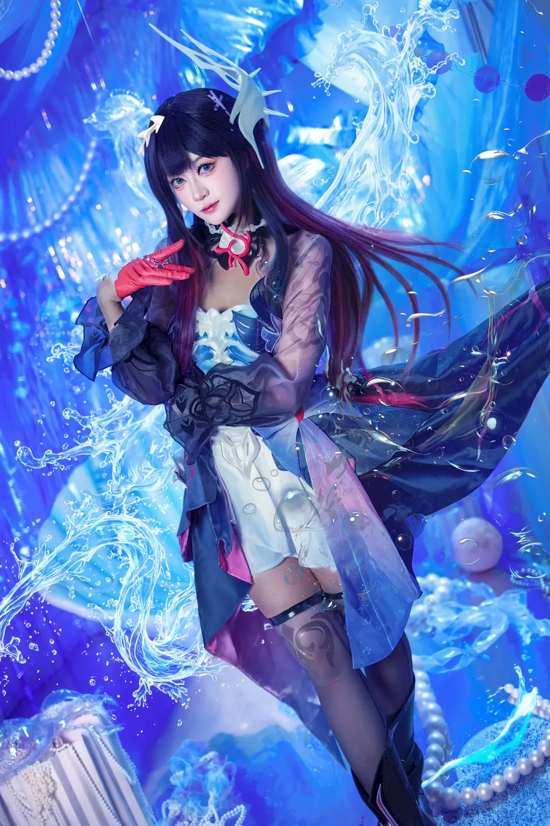 【海瑟音cos】崩坏星穹铁道的深海秘境与蓝调幻想 - 第 1 张
