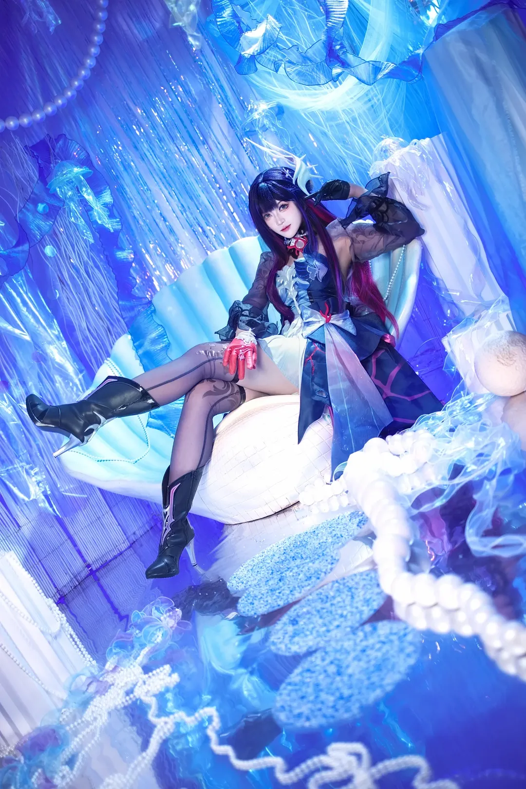 【海瑟音cos】崩坏星穹铁道的深海秘境与蓝调幻想