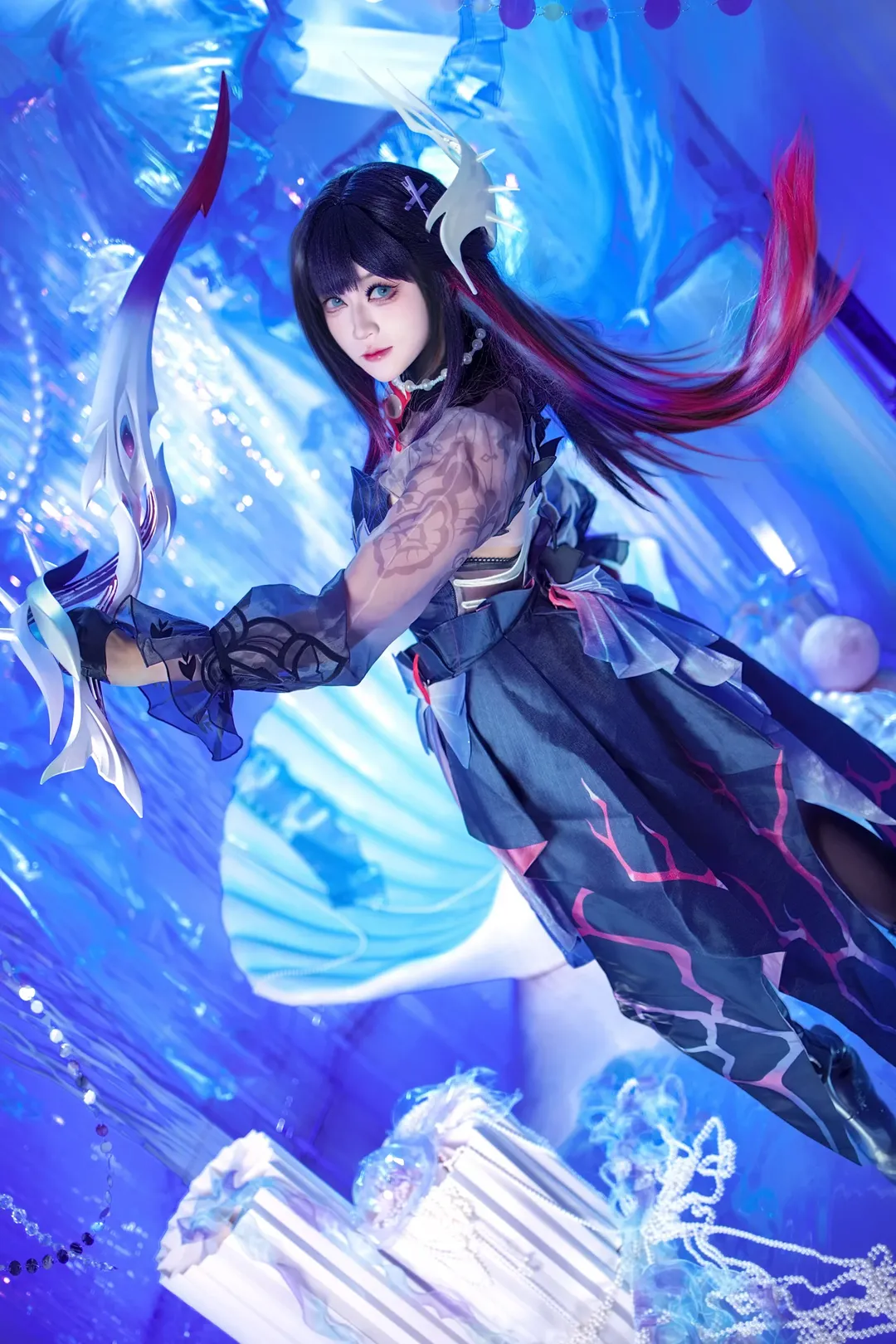 【海瑟音cos】崩坏星穹铁道的深海秘境与蓝调幻想 - 第 3 张