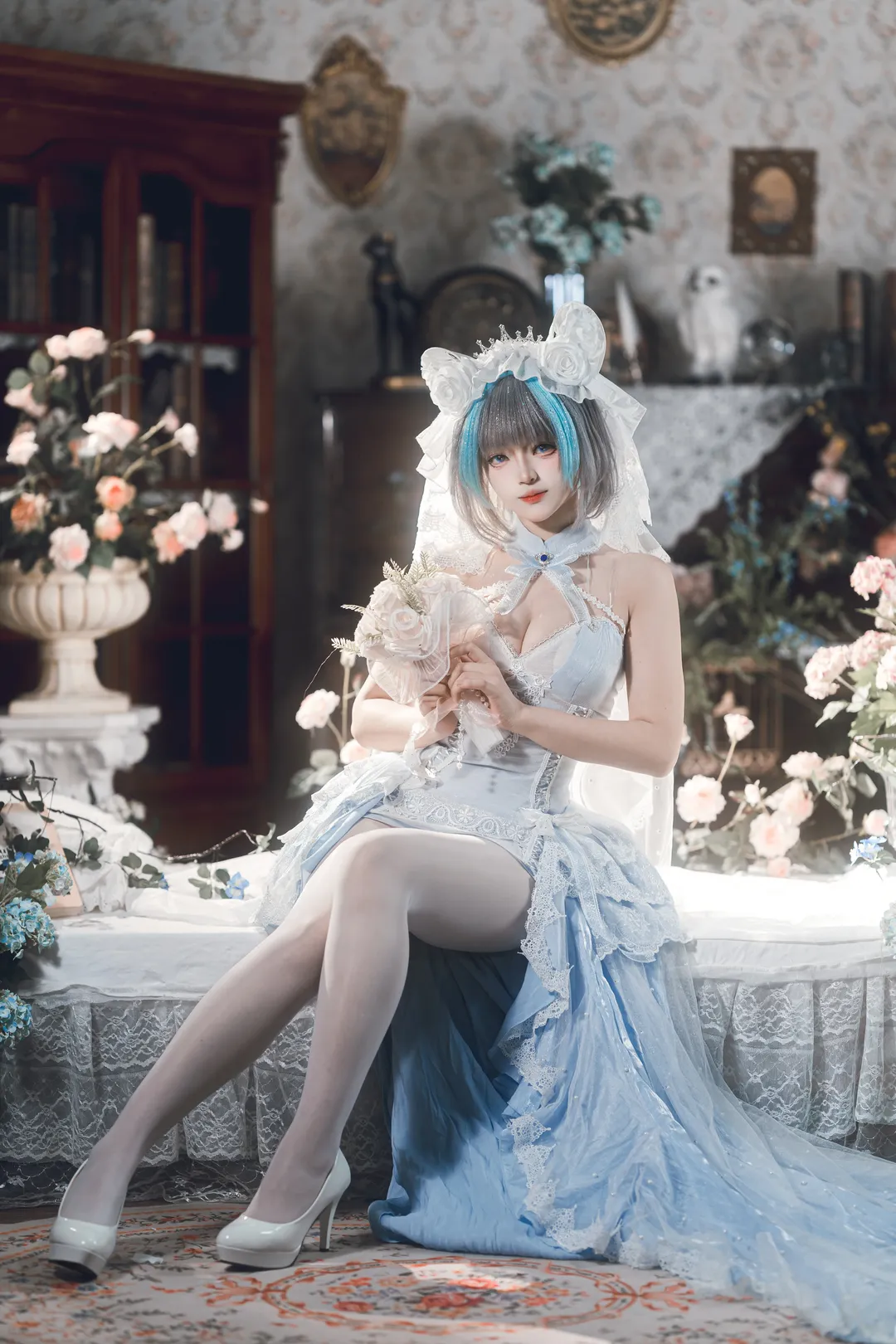 【柴郡cos】碧蓝航线里跑出来的花嫁小猫 - 第 2 张