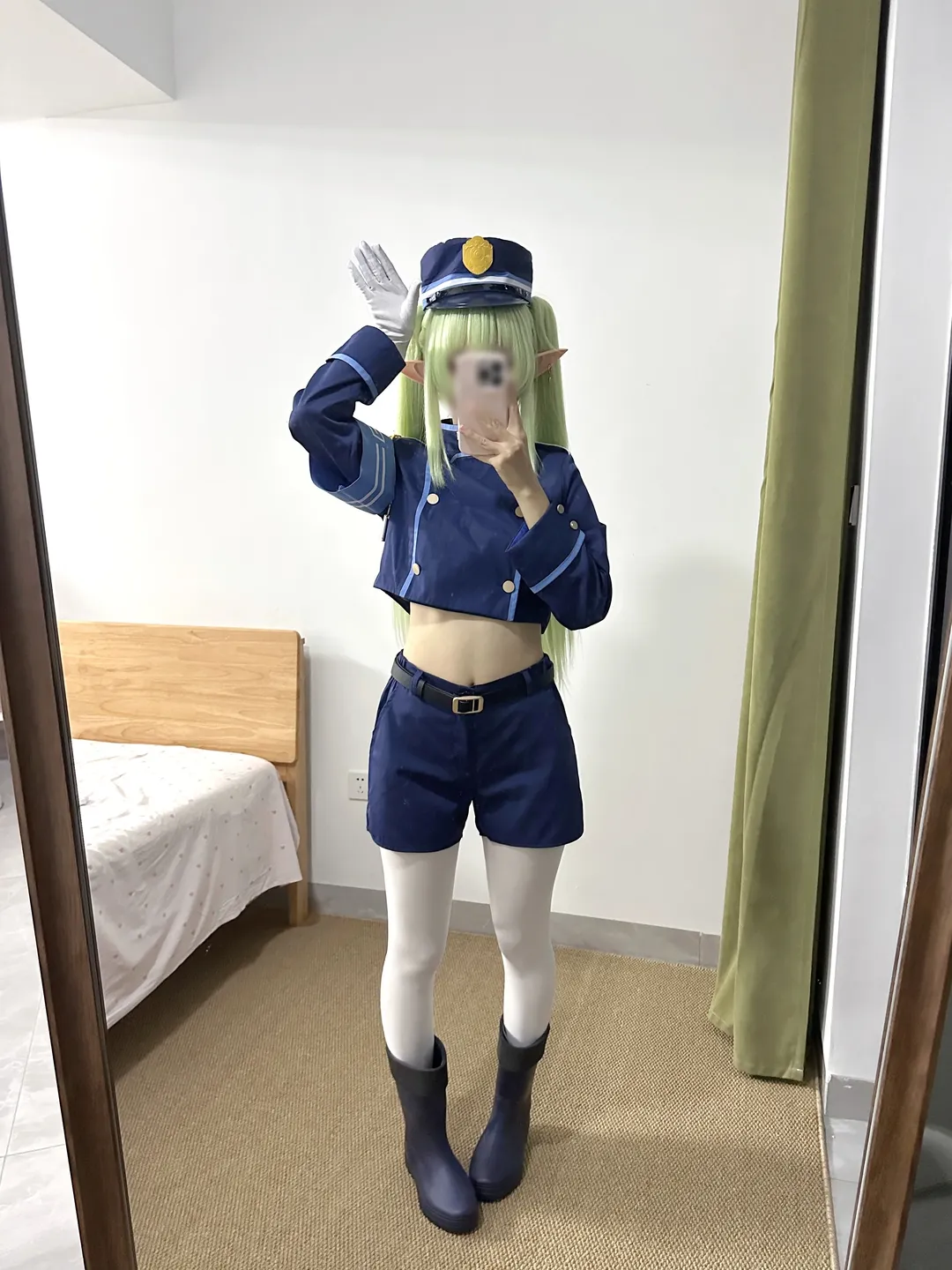 【橘望cos】蔚蓝档案对镜拍，制服领高预警