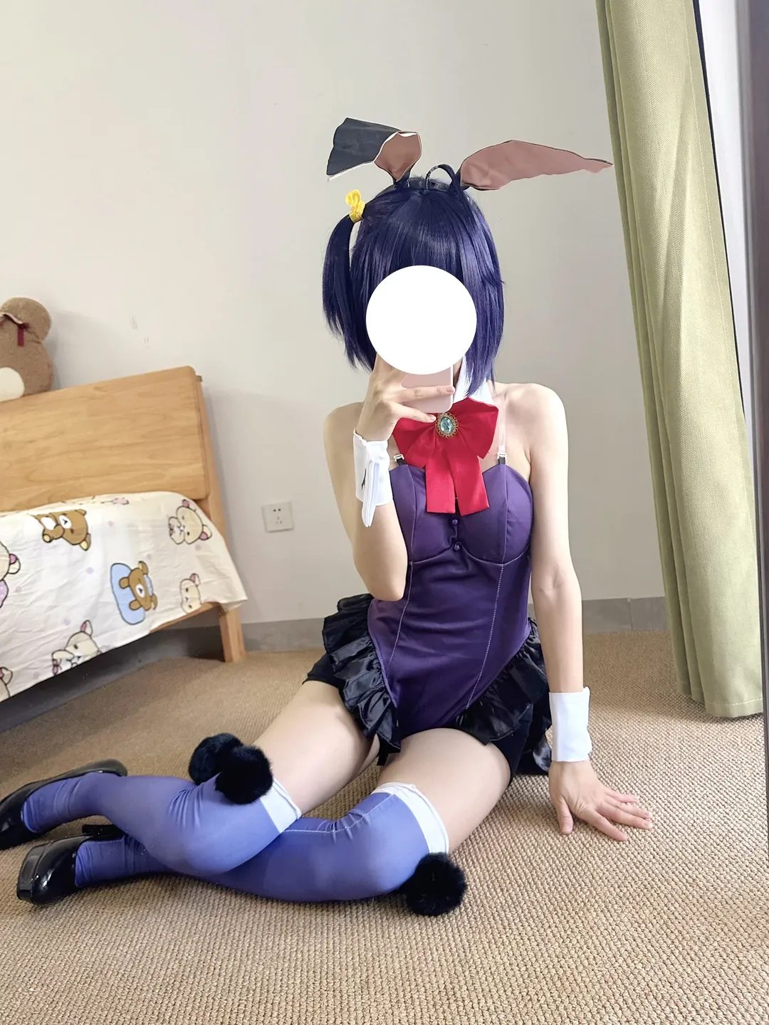 【小鳥遊六花cos】中二病兔女郎裝扮的對鏡自拍記錄 - 第 3 張