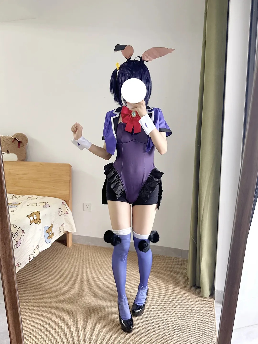 【小鳥遊六花cos】中二病兔女郎裝扮的對鏡自拍記錄 - 第 4 張