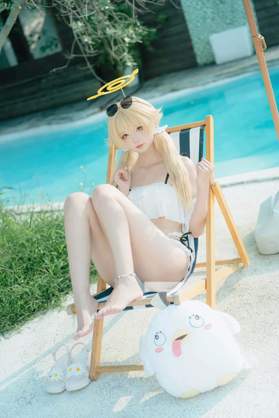 【日富美cos】夏日泳池边的碧蓝档案清凉出片