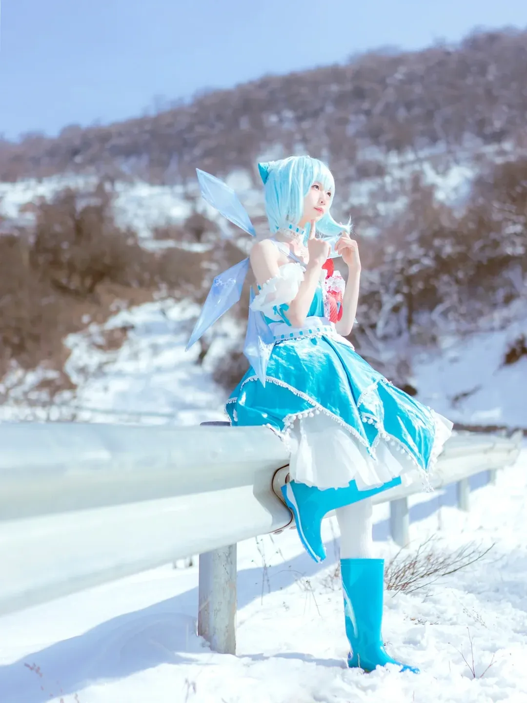 【琪露诺cos】东方project雪地外景分享