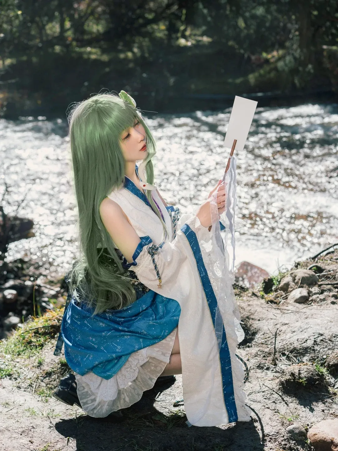 东风谷早苗cos 溪畔的神社巫女 - 第 1 张
