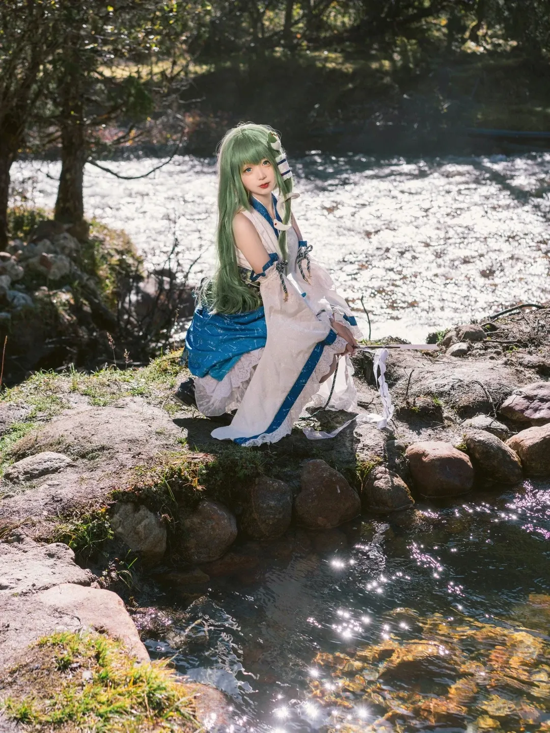 东风谷早苗cos 溪畔的神社巫女 - 第 2 张