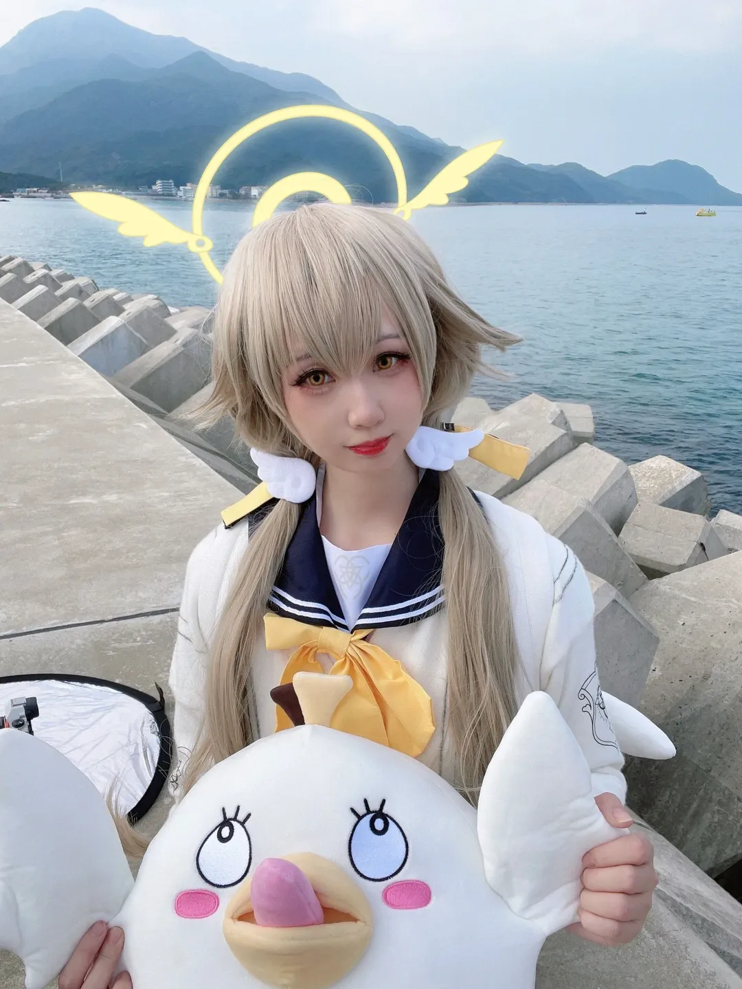 【日富美cos】碧蓝档案的晴天宣言，水手服的平凡日常 - 第 3 张