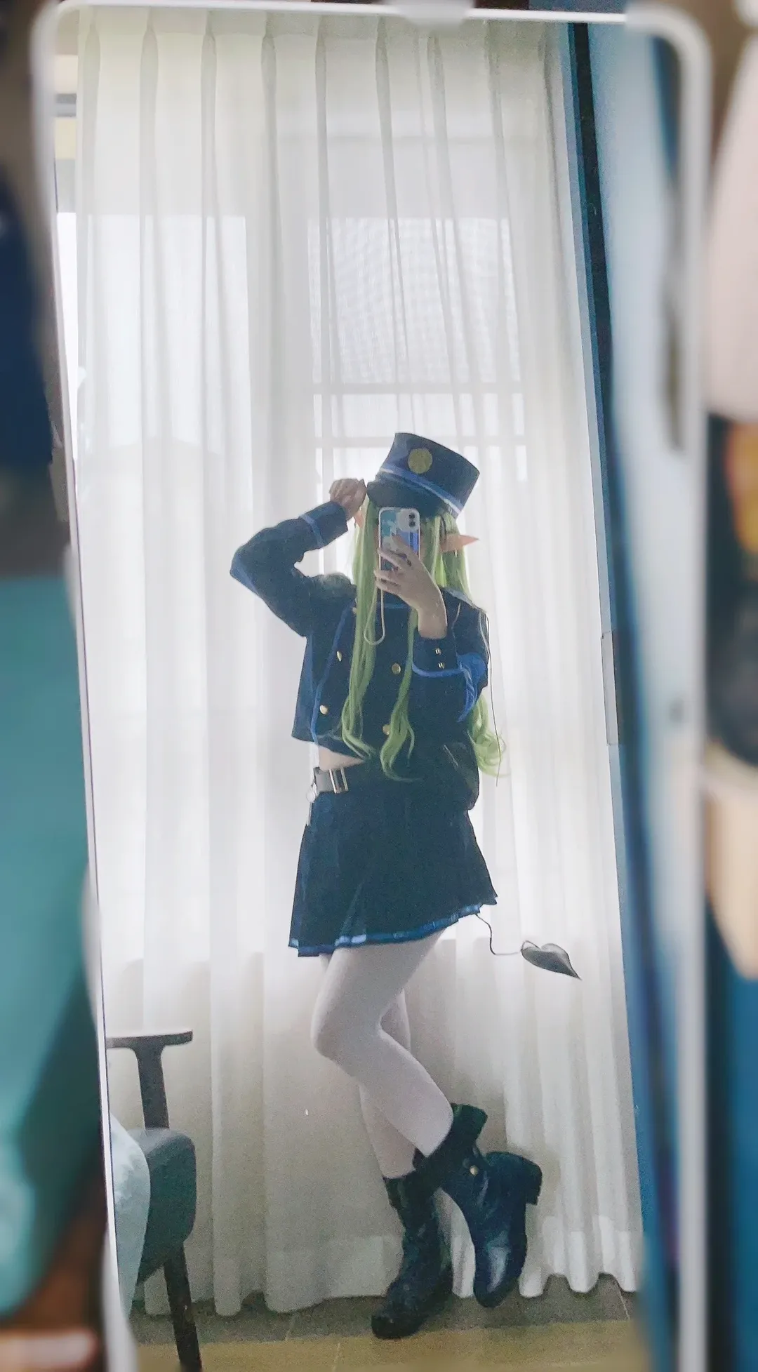 【铁道双子cos】蔚蓝档案中的铁道双子制服试穿记录 - 第 3 张