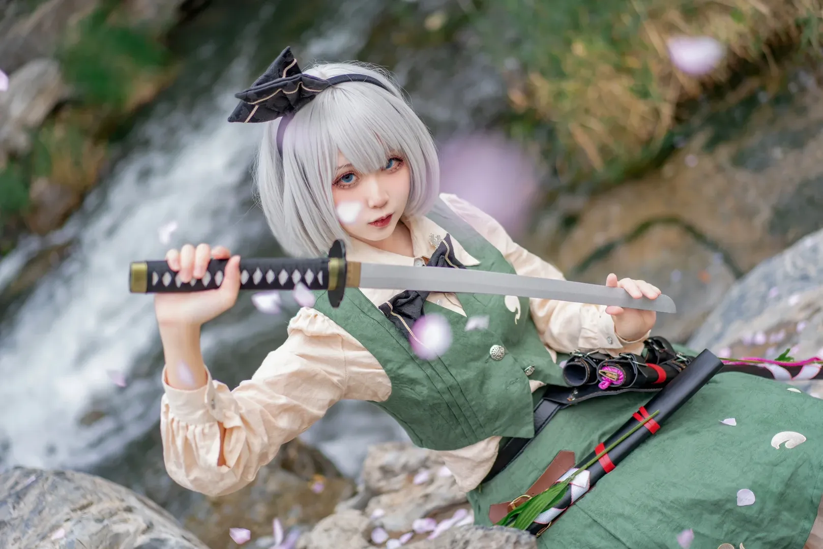 【魂魄妖梦cos】东方project，四年前的户外实景剑士拍摄记录 - 第 2 张