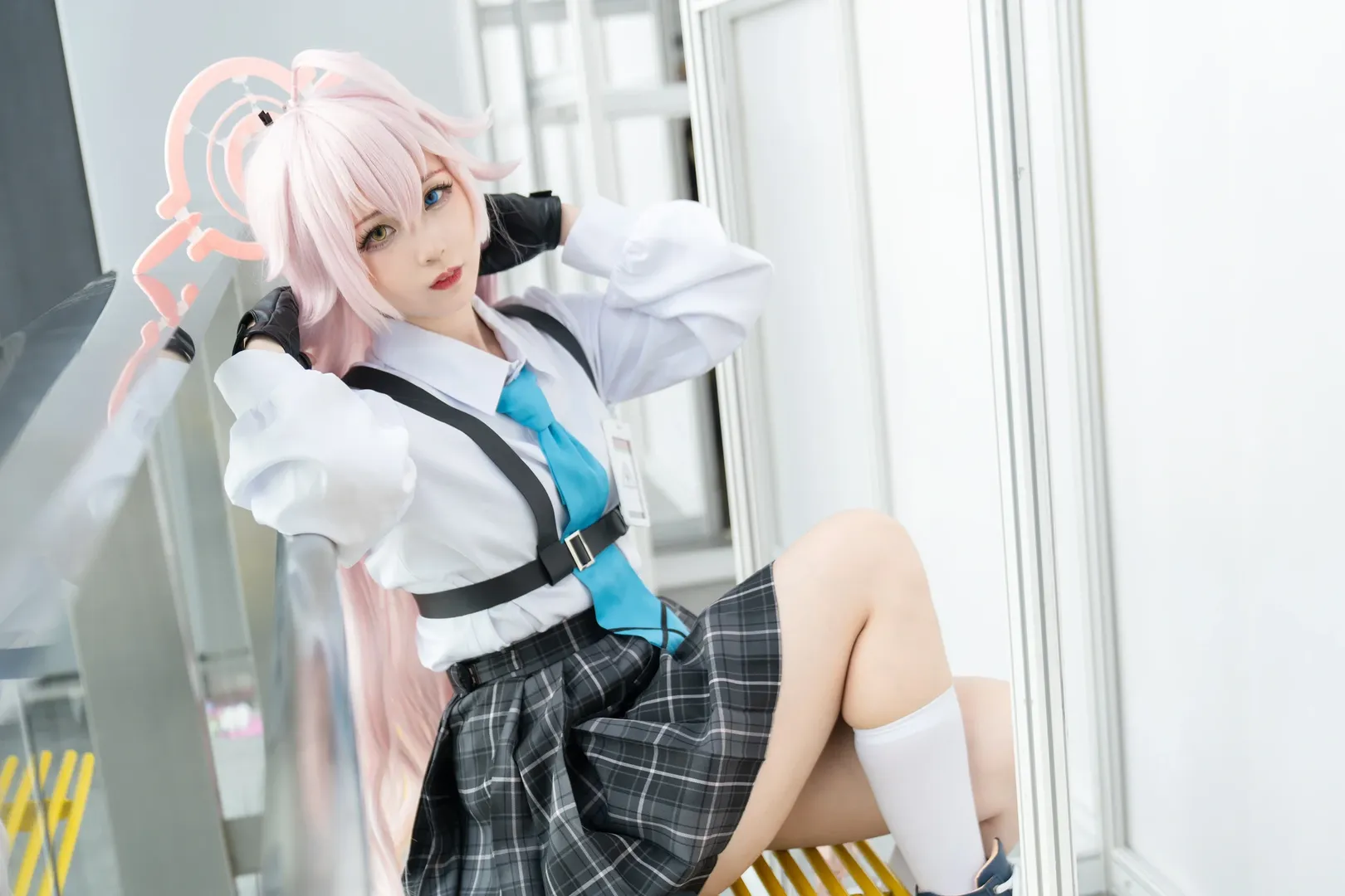 【小鸟游星野cos】蔚蓝档案天台上的慵懒时刻