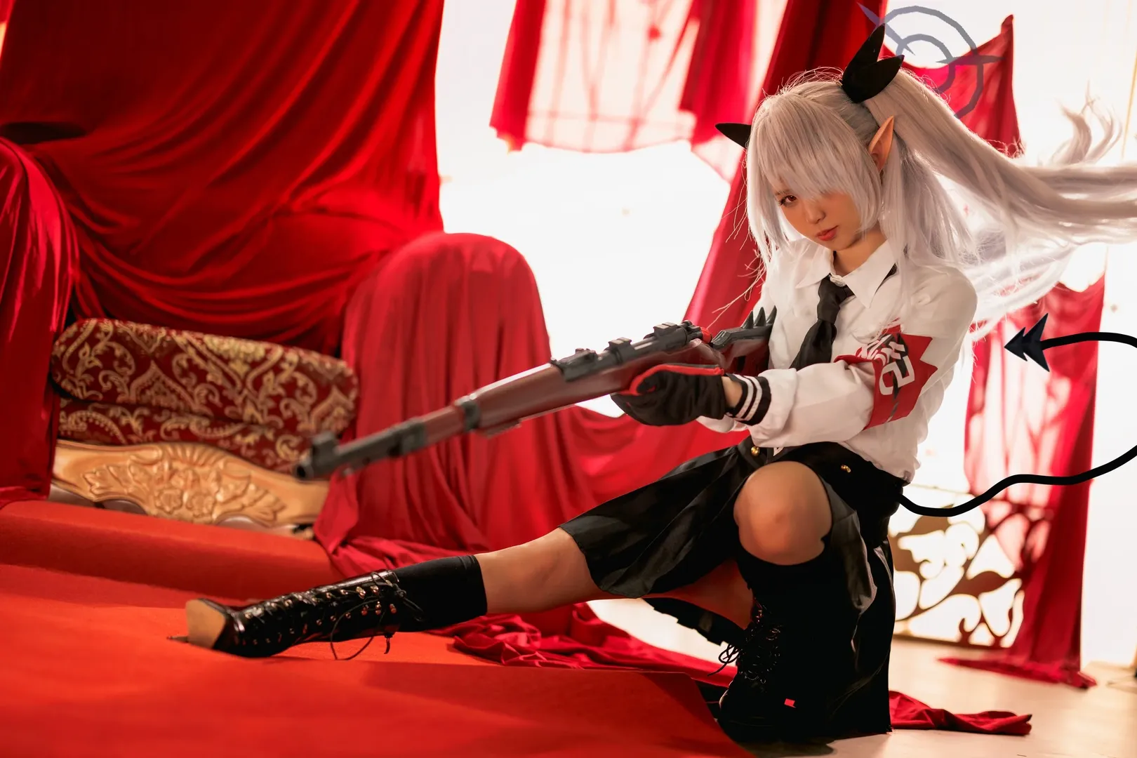 【伊织cos】蔚蓝档案风纪委员会，强度与气场并存的狙击手 - 第 3 张