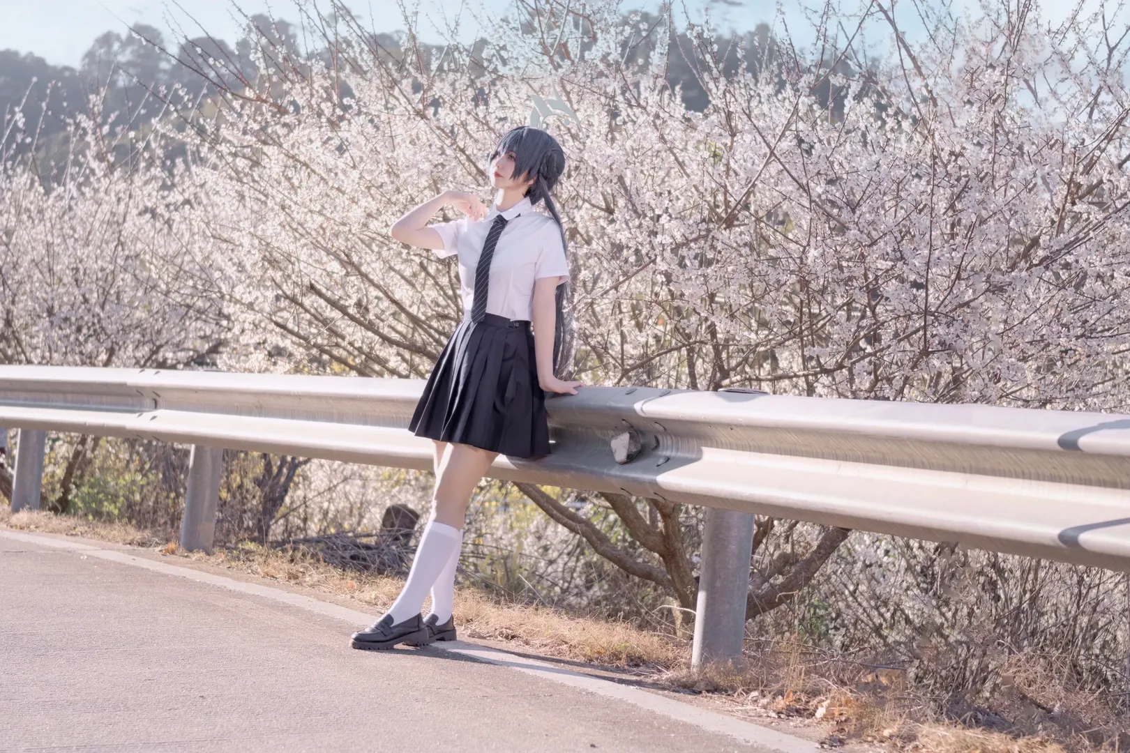 【妃咲cos】蔚藍檔案櫻花季JK外拍記錄 - 第 3 張
