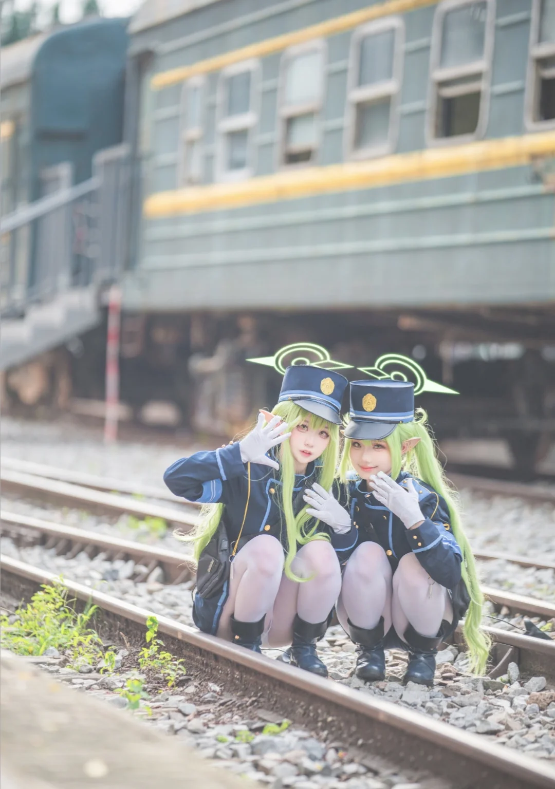 【铁道学院cos】蔚蓝档案铁道双子实装返图 - 第 4 张