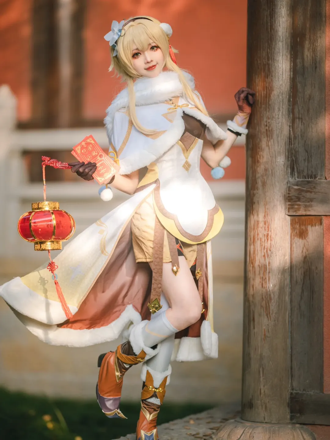 [Lumine cosplay] Genshin Impact: The Traveler's Festive New Year Moments - Image 1