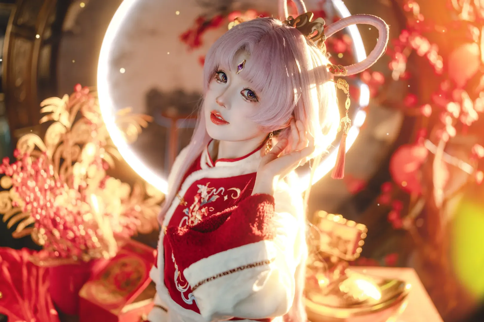 【符玄cos】崩坏星穹铁道的私设新春造型，红红火火迎蛇年 - 第 1 张