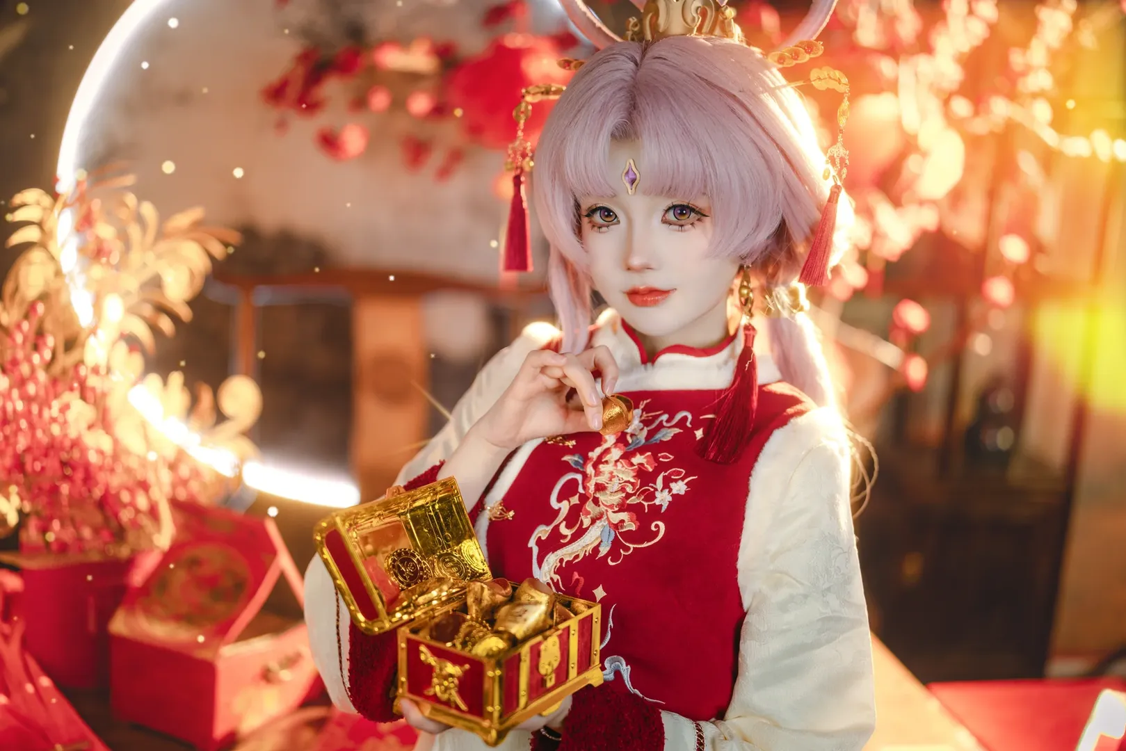 【符玄cos】崩坏星穹铁道的私设新春造型，红红火火迎蛇年 - 第 4 张