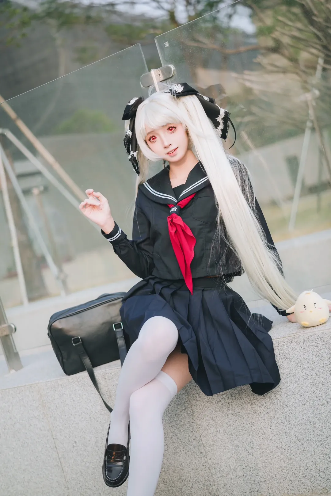 【可畏cos】碧蓝航线水手服，漫展外的悠闲时光 - 第 2 张