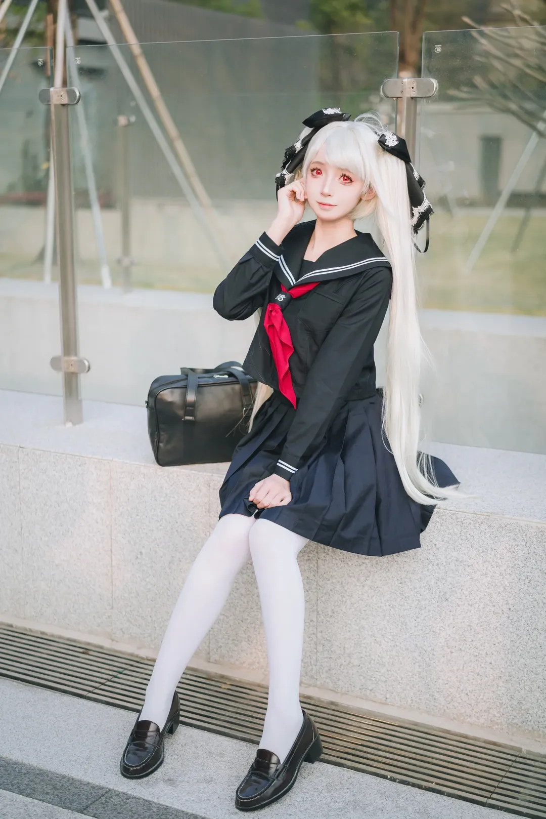 【可畏cos】碧蓝航线水手服，漫展外的悠闲时光