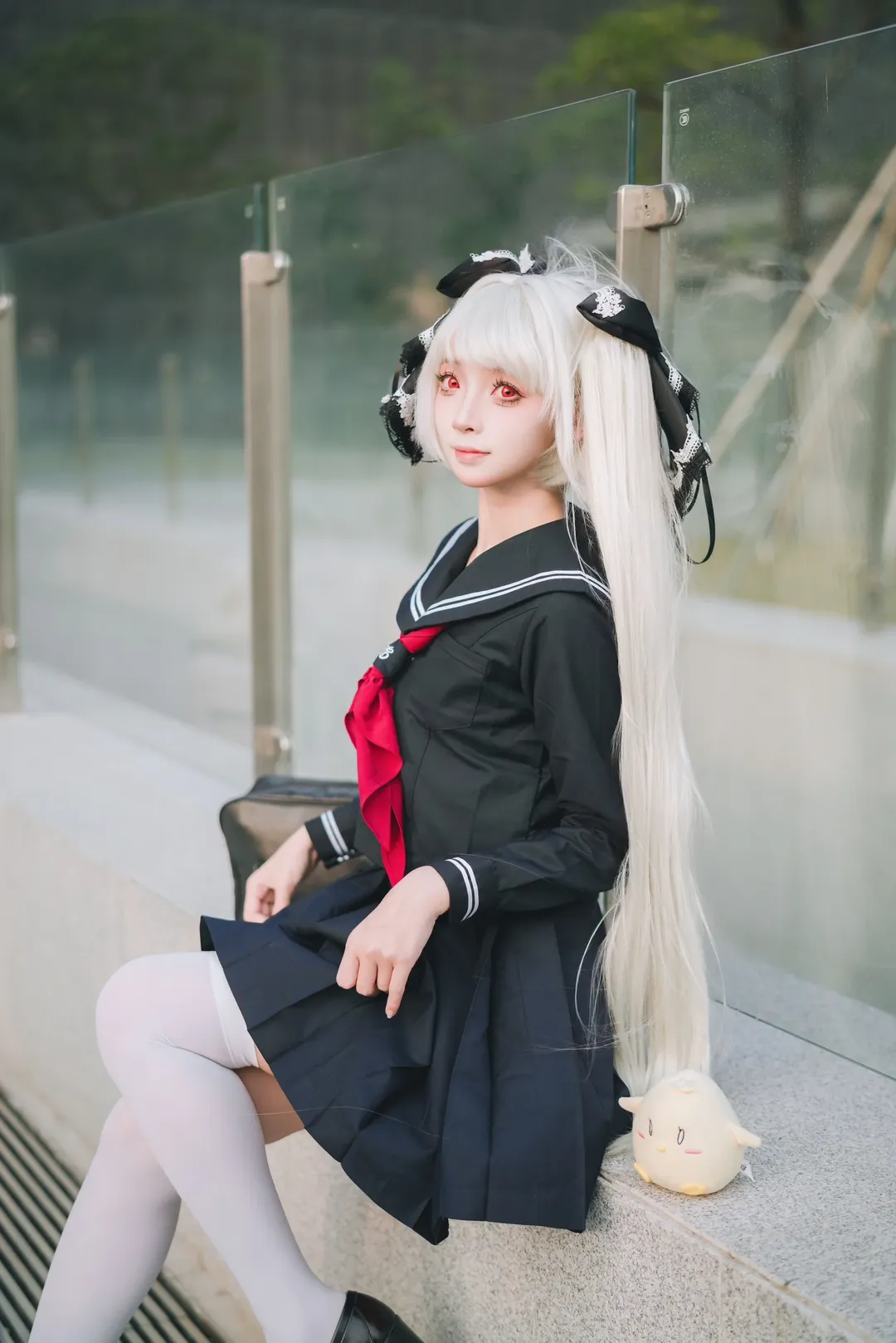 【可畏cos】碧蓝航线水手服，漫展外的悠闲时光 - 第 4 张