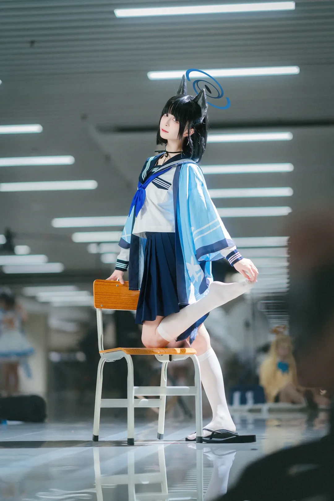 【桐生桔梗cos】蔚蓝档案里带蓝绳的日常瞬间 - 第 9 张