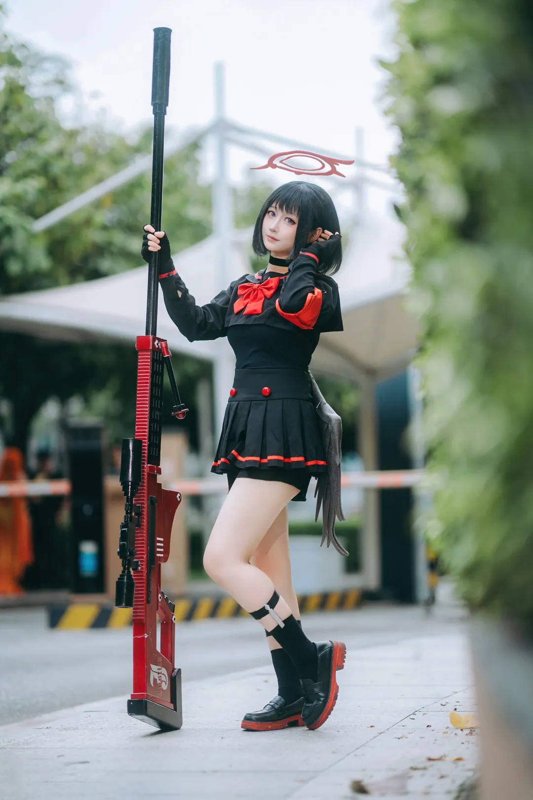 【静山真白cos】蔚蓝档案 吃我一狙！