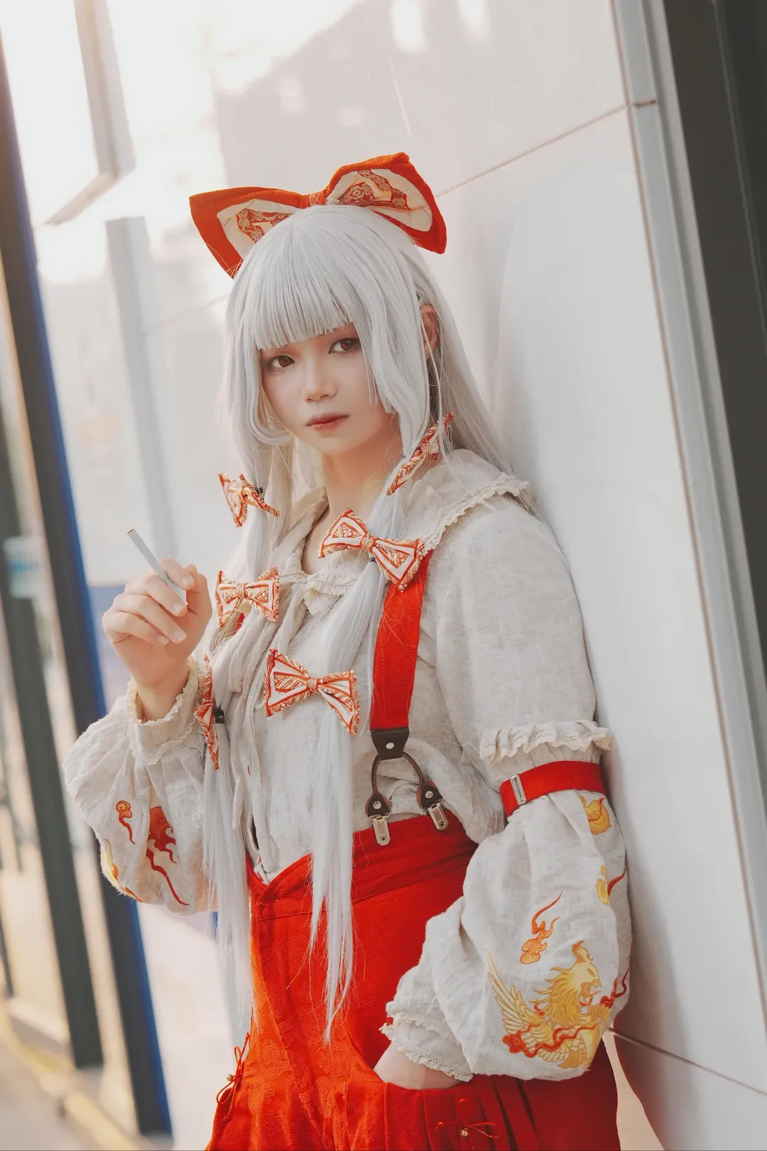 【藤原妹红cos】CICF漫展现场返图，东方project经典造型 - 第 4 张