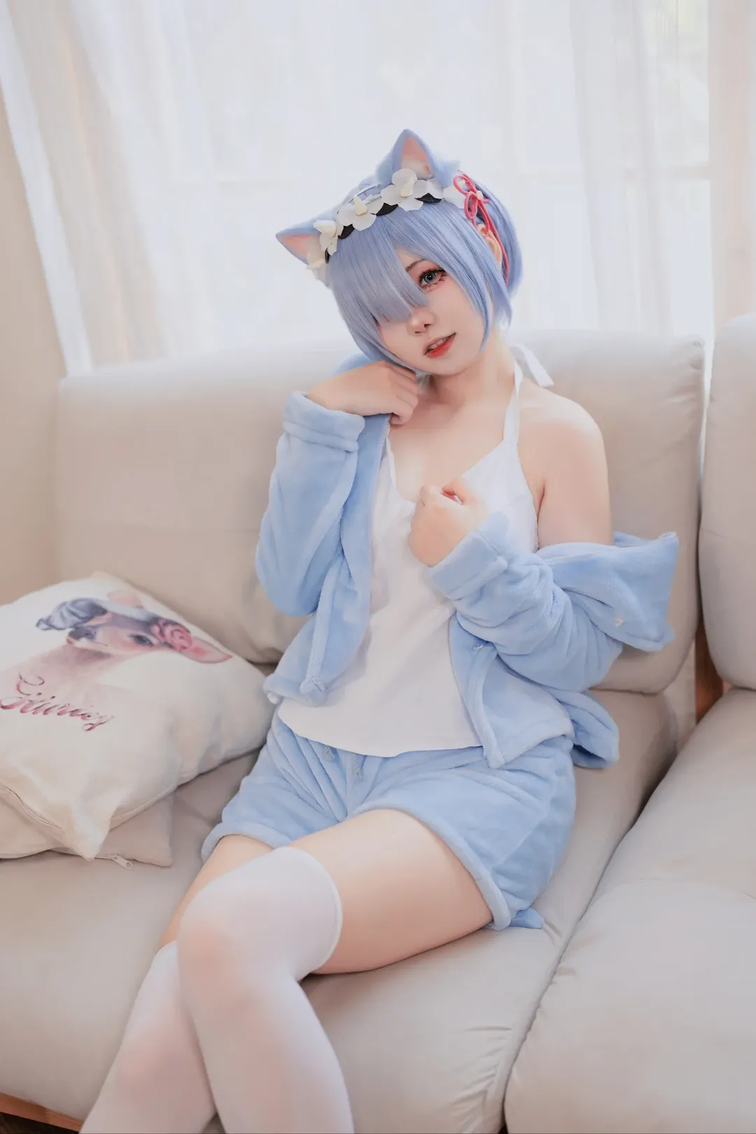 【雷姆cos】re0从零开始的异世界生活居家猫耳向 - 第 5 张