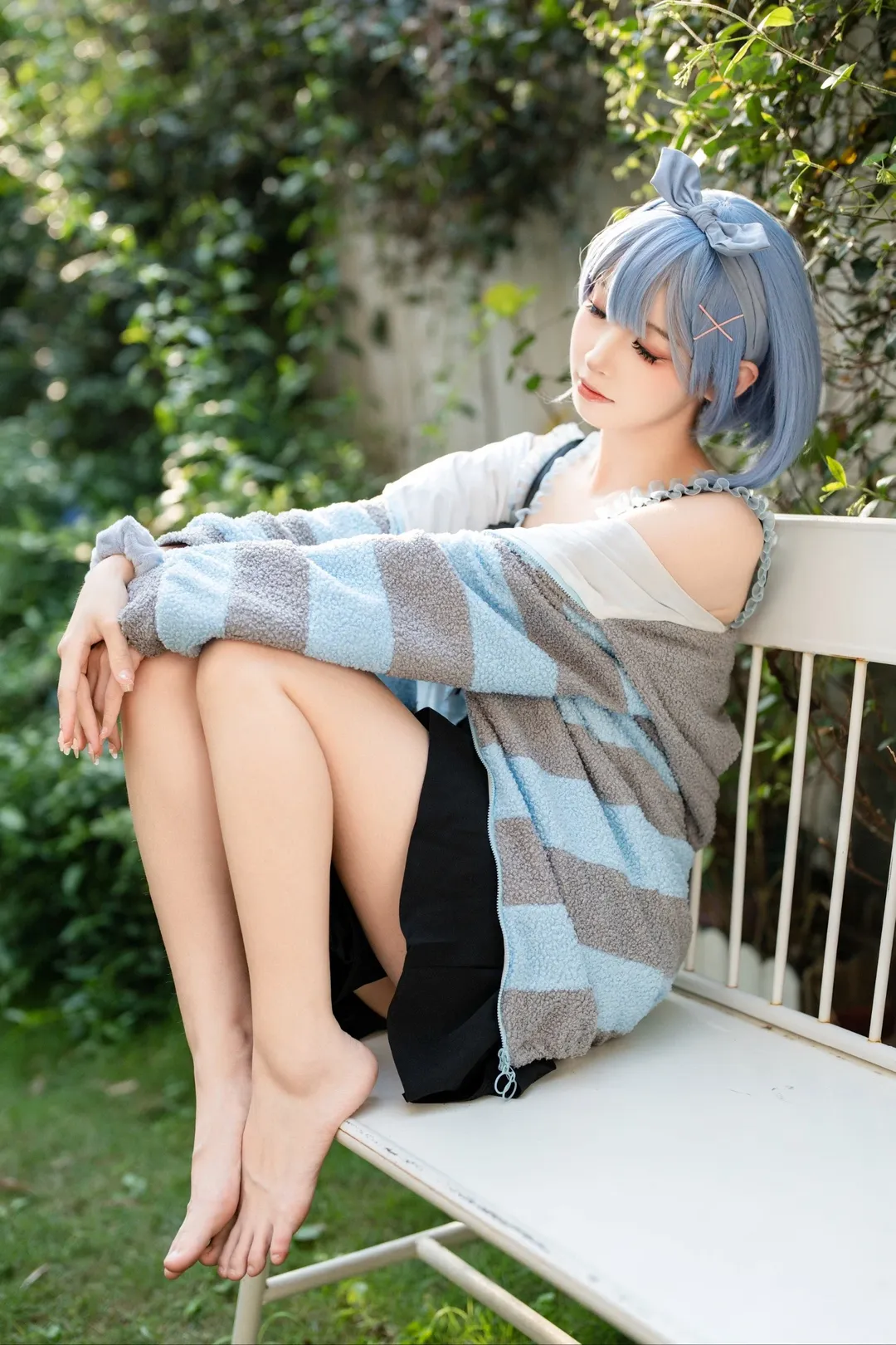 [Rem cosplay] Lazy Summer Moments in the Courtyard - Image 5