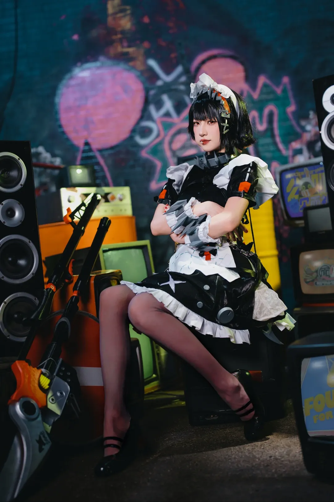 【艾莲乔cos】绝区零里的鲨鱼女仆，街头废土大杀器 - 第 8 张