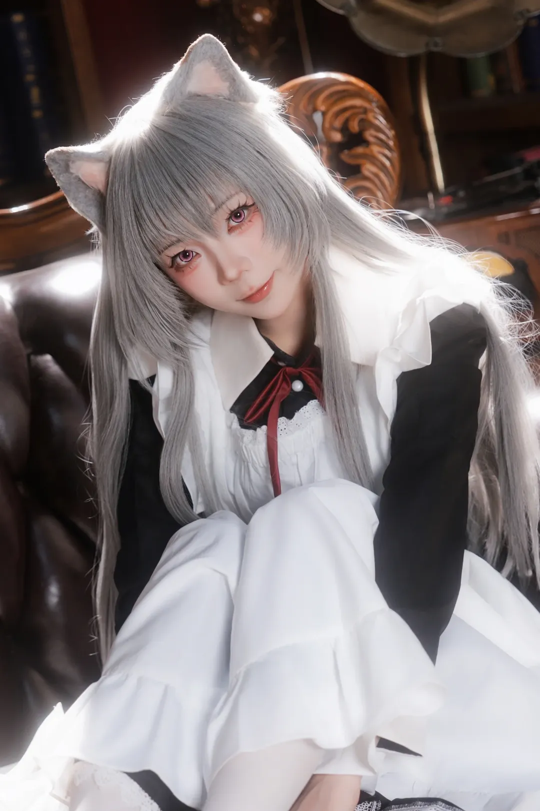 【FKEY コスプレ】ダークアカデミア調の書斎で紡ぐレトロ少女の冒険 - 5 枚目