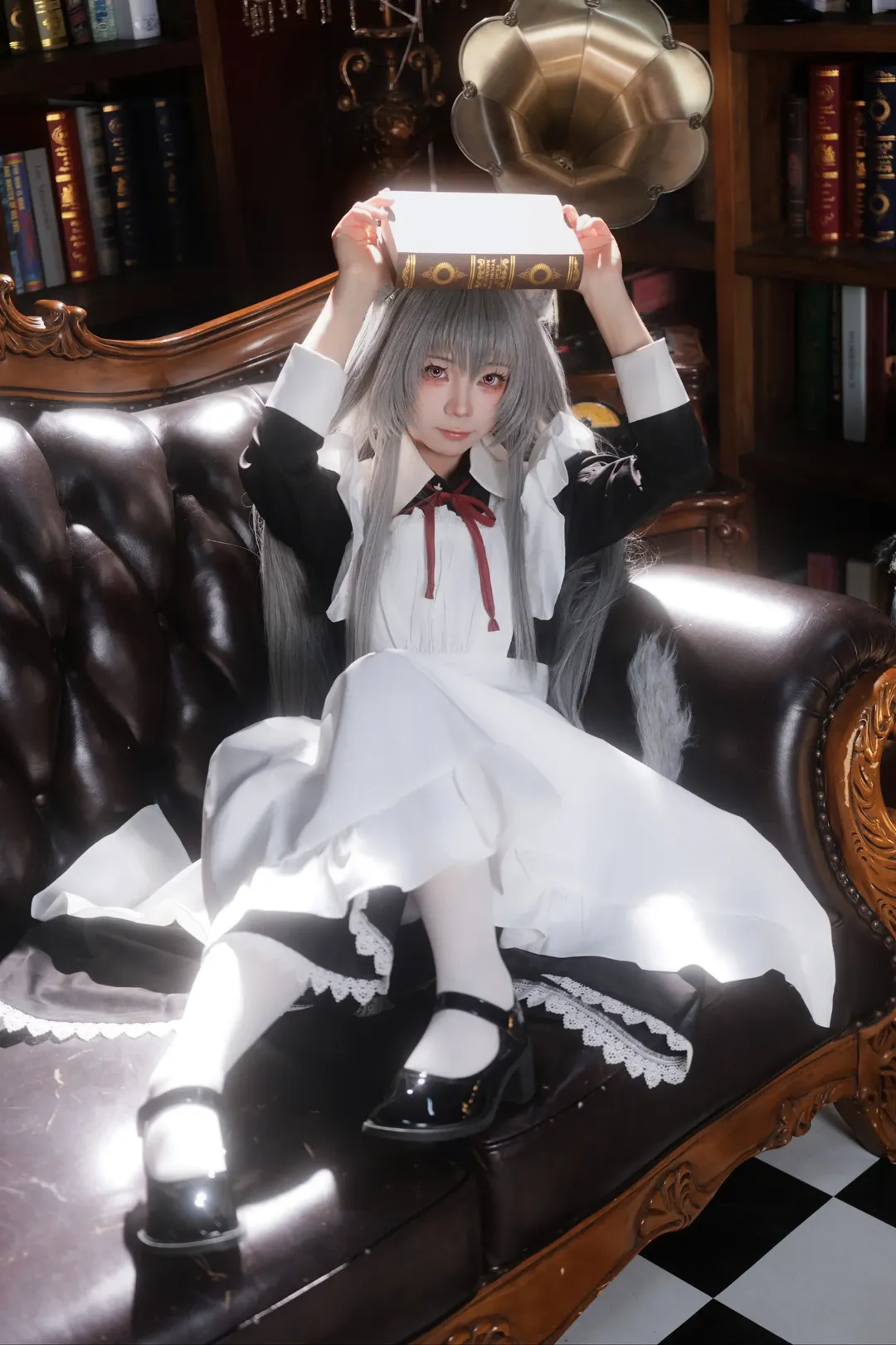 【FKEY コスプレ】ダークアカデミア調の書斎で紡ぐレトロ少女の冒険 - 7 枚目
