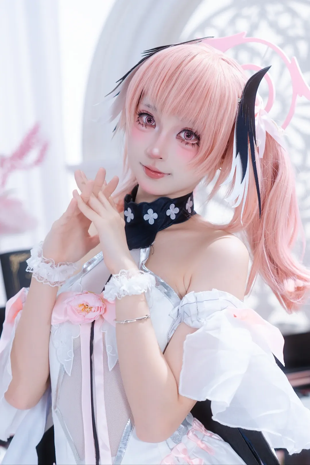 【下江小春cos】蔚蓝档案的白裙羽翼 - 第 8 张