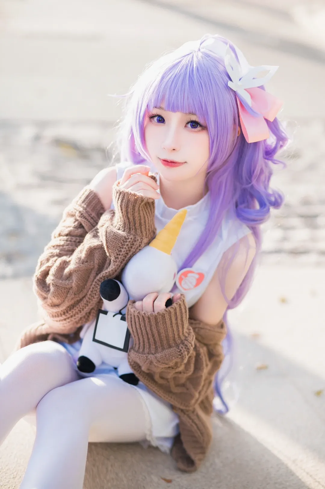 【独角兽cos】碧蓝航线的午后，白丝与粗针织的漫展日常
