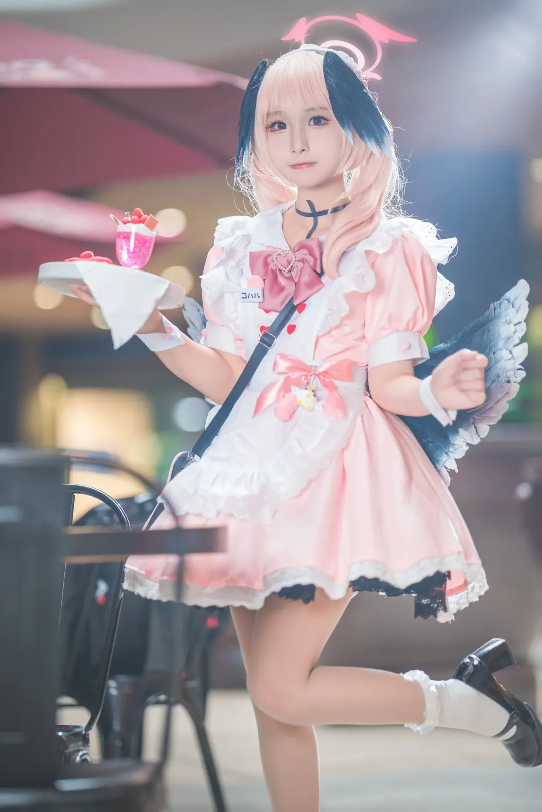 【下江小春cos】五一萤火虫漫展的粉色女仆时刻